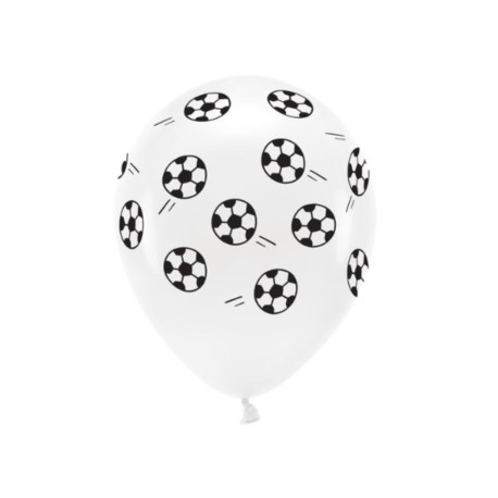Balony Eco 33 cm pastelowe, Piłki, biały