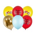 Balony 30cm, Happy Birthday, mix / 6szt.