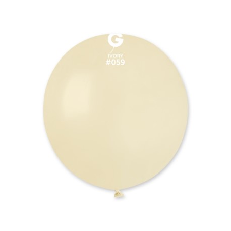 Balony G150 pastel 19" - Kość Słoniow 59/ 5 szt.