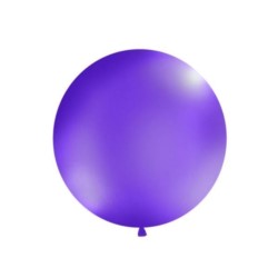 Balon 1m, okrągły, Pastel lawenda, 1 szt.