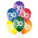 Balony 12" 30th Birthday , 6 szt.