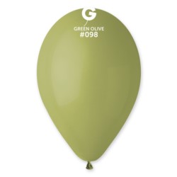 Balony G90 pastel 10" - zielone oliwkowe 98/ 100 s
