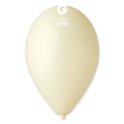 Balon G90 Gemar pastel 10" - "kość słoniowa" 100 s