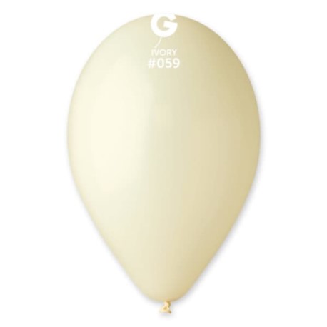 Balon G90 Gemar pastel 10" - "kość słoniowa" 100 s