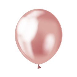 Balony Beauty&Charm, platynowe j. różowe 12"/ 7 sz