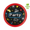 Talerzyki papierowe Gaming Party, 20cm, 8 szt. (pl