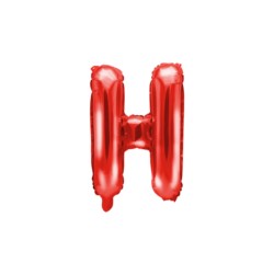 Balon foliowy Litera 'H'', 35cm, czerwony