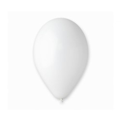 Balony G120 pastel 13" - białe 01/ 50 szt.