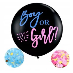 Balon gigant 90 cm GENDER REVEAL PARTY BOY OR GIRL