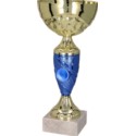Puchar metalowy złoto-niebieski T-M 9058G