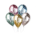 Balony Shiny Premium Hel Kosmiczna 18ka, 13"/ 5szt