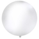 Balon 1m, okrągły, Pastel biały 1 szt.