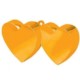 Ciężarek do balonów "Dwa serca" złoty