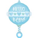 Balon foliowy grzechotka Baby Boy 43cm x 60cm