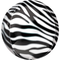 Balon foliowy Orbz Zebra 38cm x 40cm