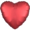 Balon foliowy satynowy serce czerwona 43cm