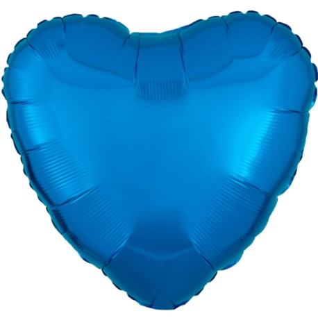 Balon foliowy serce niebieske 43cm