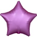 Balon foliowy gwiazda Silk Lustre Flamingo 43cm