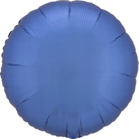 Balon foliowy okrągły Silk Lustre Azure Niebiesk