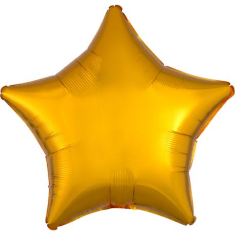 Balon foliowy gwiazda złota 43cm