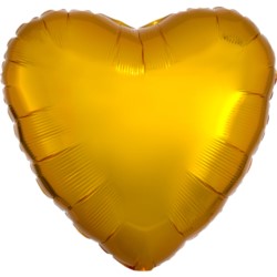 Balon foliowy serce złote 43cm