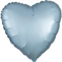 Balon foliowy serce Silk Lustre Pastel Niebiesk