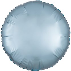 Balon foliowy okrągły Silk Lustre Pastel Niebiesk