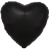 Balon foliowy serce Silk Lustre Black 43cm