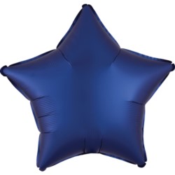Balon foliowy gwiazda Silk Lustre Navy Niebieski
