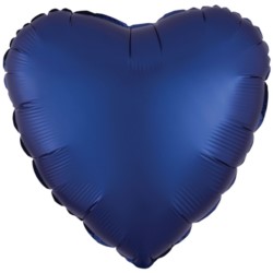 Balon foliowy serce Silk Lustre Navy Niebieski