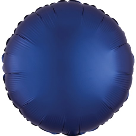 Balon foliowy okrągły Silk Lustre Navy Niebieski