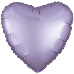 Balon foliowy serce Silk Lustre Pastel Lilac 43cm