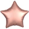 Balon foliowy gwiazda Silk Lustre Rose Copper 43cm