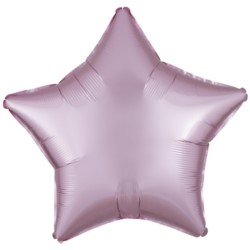 Balon foliow gwiazda Silk Lustre Pastel Różowy