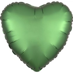 Balon foliowy serce, "Satin Luxe Emerald"