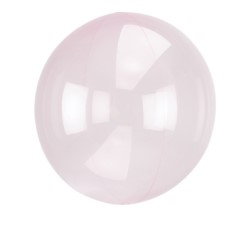Balon foliowy, Clearz Crystal Light Pink 1szt.
