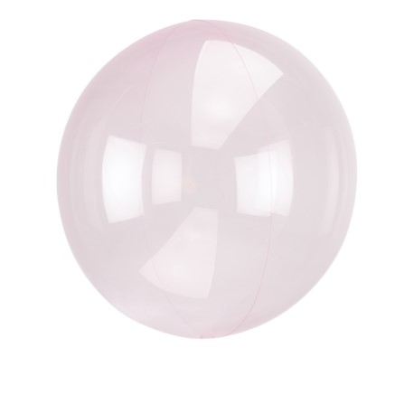 Balon foliowy, Clearz Crystal Light Pink 1szt.