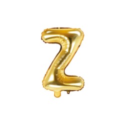 Balon foliowy Litera "Z", 35cm, złoty