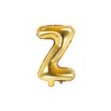 Balon foliowy Litera "Z", 35cm, złoty