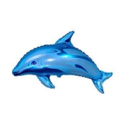 Balon, foliowy 24" FX - "Delfin duży" (niebieski)