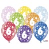 Balony 30 cm, 6th Birthday, Metalic Mix, 6 szt.