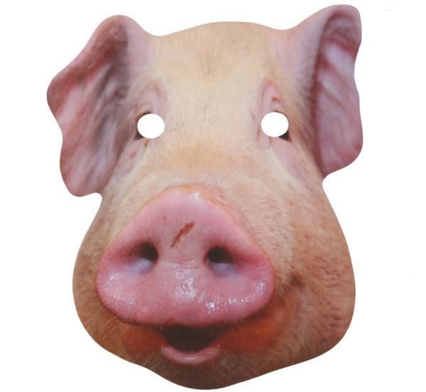Maska papierowa "Świnia"