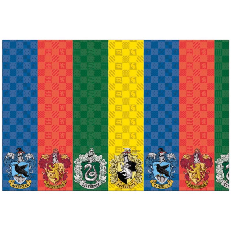 Obrus papierowy Harry Potter Hogwarts Houses, 120x Obrus papierowy Harry Potter Hogwarts Houses, 120x