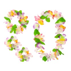 Zestaw hawajski różowo-fioletowy