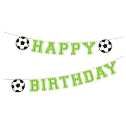 Baner Happy Birthday Football 250x16,4cm