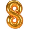 Balon Cyfra Jumbo 78cm x 134cm "8" złota