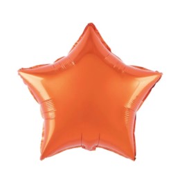 Balon foliowy Gwiazda pomarańczowy 18"