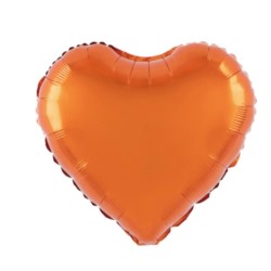 Balon foliowy Serce pomarańczowy 18"