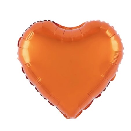 Balon foliowy Serce pomarańczowy 18"