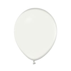 Balony Beauty&Charm, metaliki białe 12"/ 10 szt.